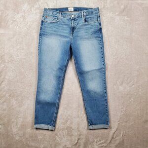 Hudson Natalie Jeans Midrise Slim Boyfriend Stretchy Crop Size 32